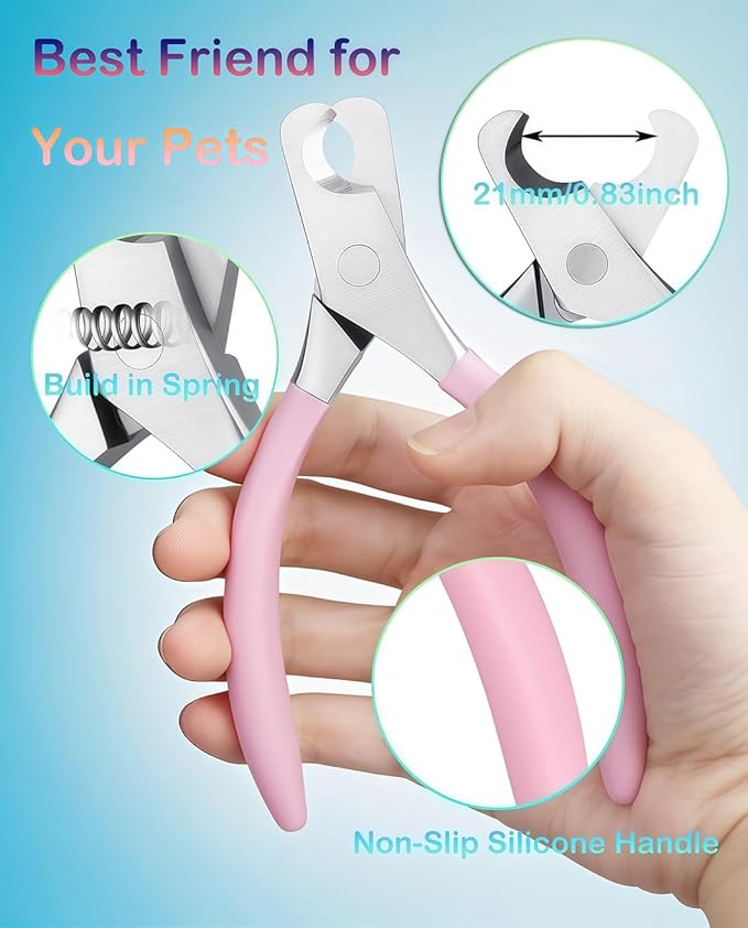 Large Dog Nail Clippers Wide Jaw Opening Heavy Duty Dog Nail Trimmer Cat Claw Clippers-Mewly Pet