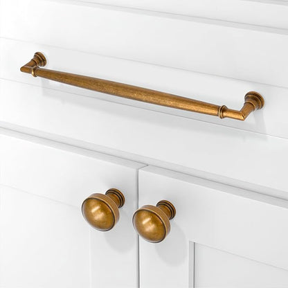 10 Pack Antique Brass Cabinet Pulls 7.5 Inch(192mm) Kitchen Cabinet Handles Solid Zinc Alloy Cabinet Hardware Drawer Pulls