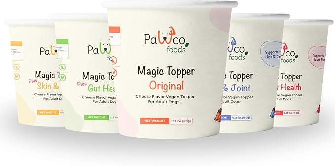 PawCo Magic Topper Gut Health - Dog Topper for Digestion with Postbiotics, Grain-Free Meal Enhancer for Digestive Support, 160g-Mewly Pet