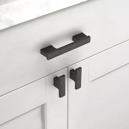 Asidrama 10 Pack 3 Inch(76mm) Oil Rubbed Bronze Kitchen Cabinet Handles, Cabinet Pulls Kitchen Cabinet Hardware for Cupboard Drawer Pulls