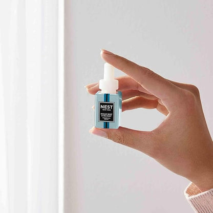 NEST New York Smart Home Fragrance Diffuser Refill Smart Vials, Ocean Mist & Sea Salt - Set of 2 - Designed for NEST x Pura 3 and NEST x Pura 4 Diffusers - Cruelty Free, Vegan