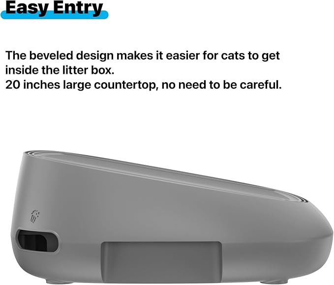 Neakasa Cat Pedal Step Stool with Filter Function, Easy to Clean Cat Litter Tray for M1 Open Top Self-Cleaning Litter Box-Mewly Pet