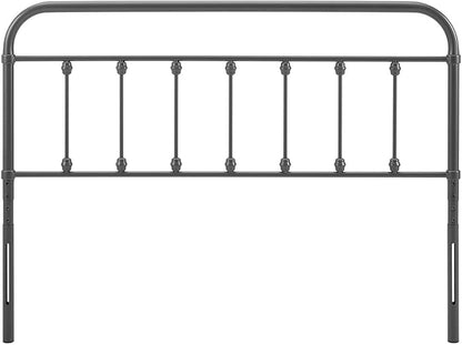 Modway MOD-6154-GRY Sage Queen Metal Headboard, Gray, Queen