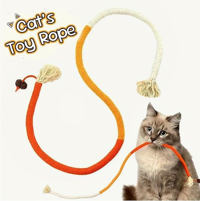 Cat Toys for Indoor Cats, 3 Catnip Fish Kicker with Little Bell Sound and Bonus Rope Toy, Soft and Durable Interactive Cat Fish for Kitten Exercise, Teething, and Play-Mewly Pet