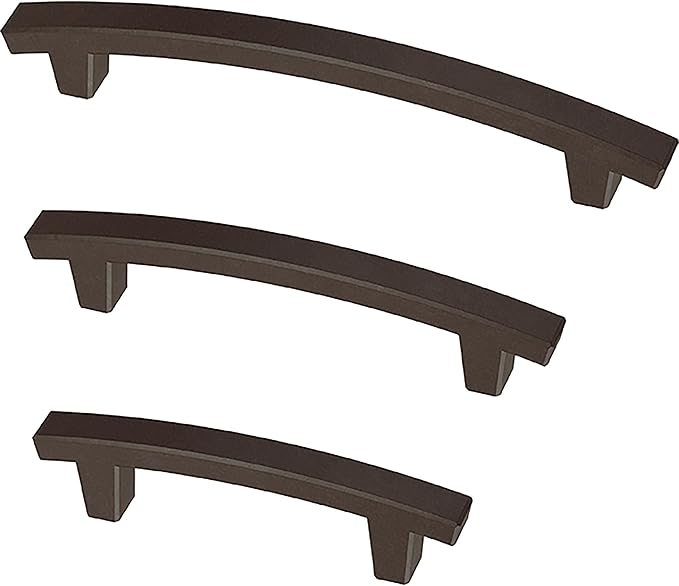 Franklin Brass (5-Pack) – Deep Bronze Cabinet Handles, 4 Inch Hole Center, Pulls for Drawers, Kitchen Cabinet Door, Dressers | Pierce
