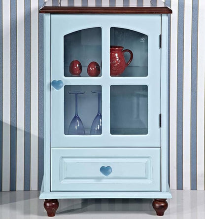 HUAMULAN 15PCS Glossy Ceramic Knobs Heart Shape Cabinet Dresser Pulls Door Handles Cupboard Wardrobe Drawer,Blue