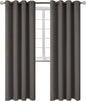 BGment Blackout Curtains - Grommet Thermal Insulated Room Darkening Bedroom and Living Room Curtains, Set of 2 Panels (52 x 120 Inch, Grey)