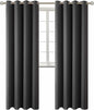 BGment Blackout Curtains for Living Room - Grommet Thermal Insulated Room Darkening Curtains for Bedroom, 2 Panels of 52 x 95 Inch, Dark Grey