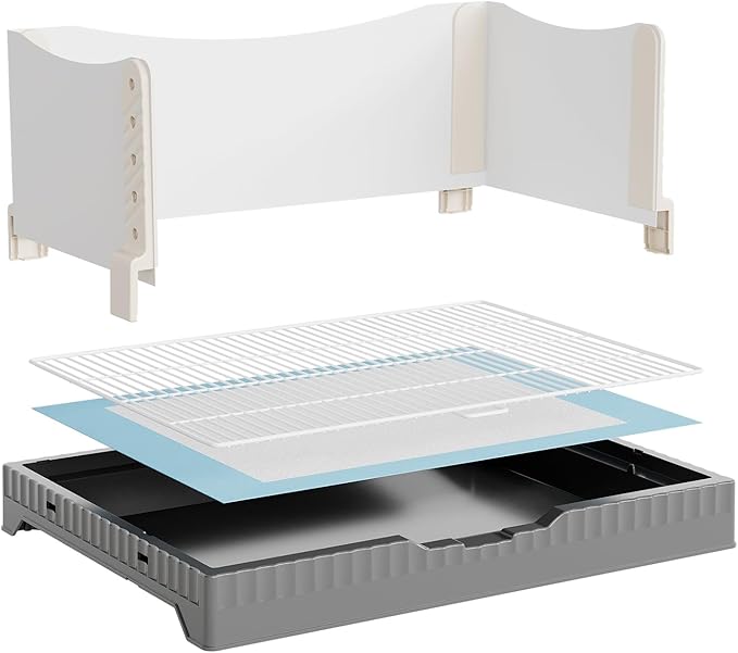 Oneluck Dog Litter Box with High Walls,30" x 22" Indoor Puppy Pee Pad Holder,Protection Wall Every Side for No Leak, Spill, Accident,Ideal for Medium Dog-Mewly Pet