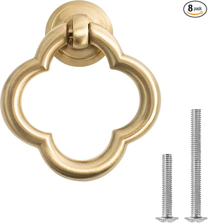 8 Pack Cupboard Knobs Cabinet Knobs Drawer knobs, Zinc Alloy Gold Knobs for Dresser, Cupboard Knobs for Kitchen, Bathroom