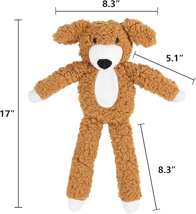 DODODOLA Dog Toys Plush Partial Stuffing Puppy Chew Toys for Teething Soft Squeaky Dog Toy to Keep Them Busy for Small Medium Big Large Dogs Pet-Mewly Pet