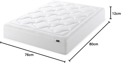 ZINUS 12 Inch Cloud Memory Foam Mattress, King, Fiberglass Free, Pressure Relieving, Mattress in A Box, CertiPUR-US Certified, White