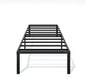 Metal Bed Frame Twin Size - 16 Inch Heavy-Duty Twin Platform Bed Frame No Box Spring Needed, Easy Assembly, Noise-Free, Sturdy Mattress Foundation, Underbed Storage Space