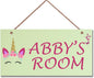Personalized Signs Unicorn Sign, Custom Name Signs for Kids Room, Unicorn Rainbow Wall Decor for Girls Bedroom, Birthday Party, Bathroom, Playroom