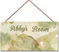 Personalized Butterfly Sign for Little Man Cave Wash Painting Art Décor For Kids Room Custom Name Door Wall Art Decor, Floral Nursery Art Plate For Boys Room Girls Bedroom