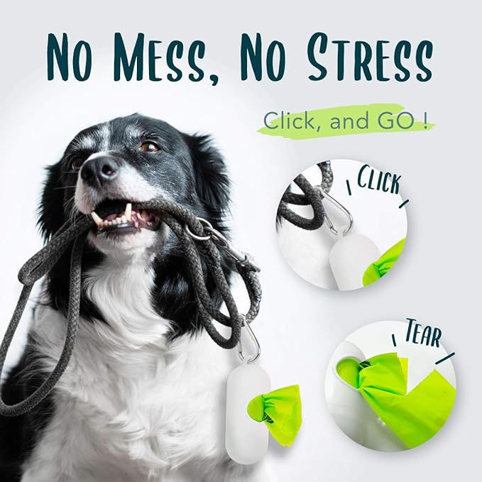 Dog Poop Bag, Compostable Doggie Poop Bags Refills, Eco-Friendly Pet Waste Bags, Vegetable-Based Unscented, Compostable, Extra Thick, Leak Proof, Size 9 x 13 Inches, 120 count-Mewly Pet