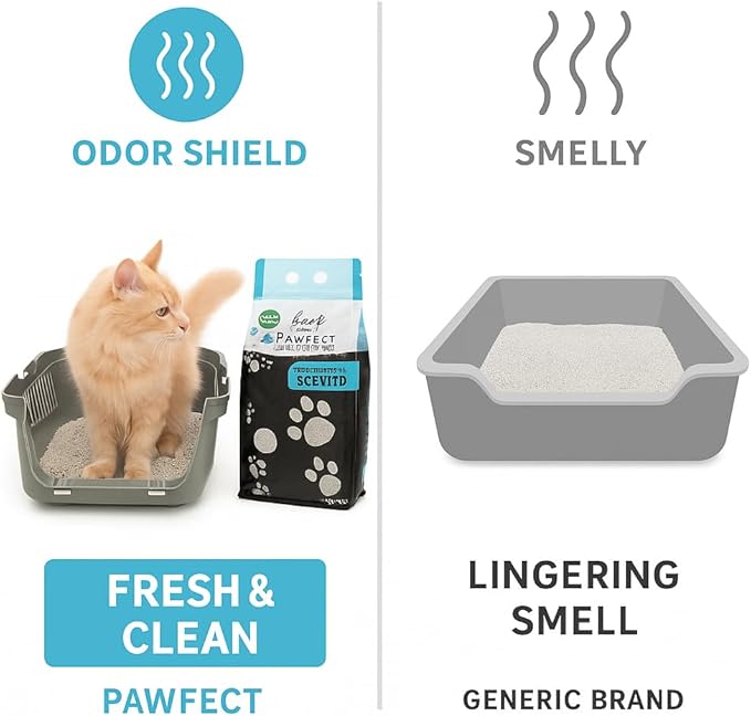 Marseille Soap Scented Cat Litter – 17.2 lb / 9L, Fast Clumping, Natural Odor Absorption, Lightweight Formula, Made with Turkish White Bentonite-Mewly Pet