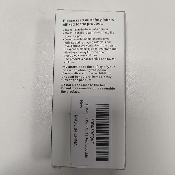 Cat Toys, 2 Pieces, USB Rechargeable Interactive Cat Mouse Toys, 3 Light Modes & 5 Adjustable Patterns, Portable Kitten Toy for Indoor Cats & Dogs, Training & Exercise Fun-Mewly Pet