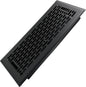 4x10 Inches Heavy Duty Walkable Floor Register - Easy Adjust Air Supply Lever Decorative Floor Vent Covers - Boston Design Vent Covers for Home - Matte Black