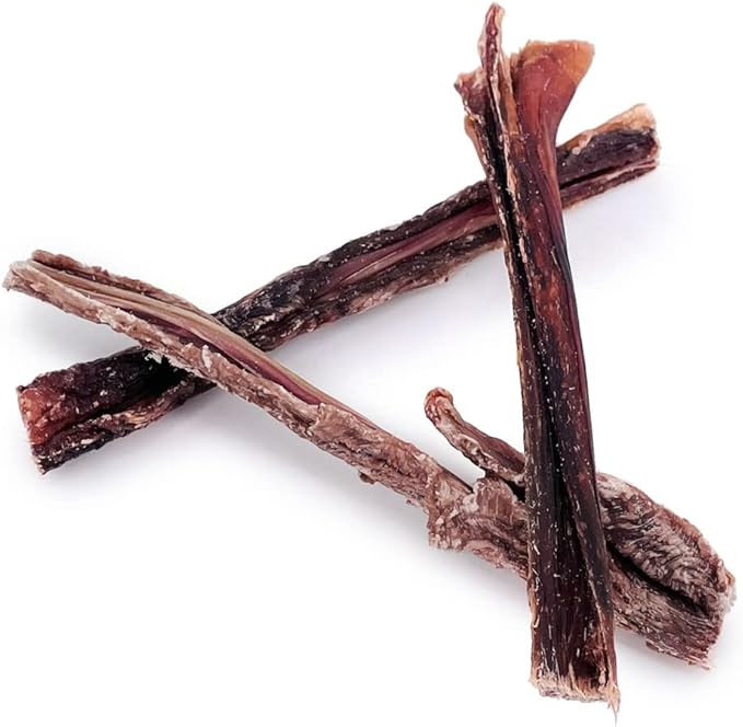ValueBull Beef Jerky Gullet Sticks, Premium Dog Chews, 6 Inch, 25 Count - Natural Collagen, Glucosamine & Chondroitin for Joint Health, Single-Ingredient Beef Esophagus-Mewly Pet