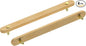 Wooden Drawer Pulls,4-Pack Beech Wood Drawer Handles 9in,Suitable for Kitchen, Living Room, Bedroom, Bathroom and Other Scenes,Gold