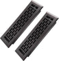 2x10 Inches 2 Pack Heavy Duty Walkable Floor Register - Easy Adjust Air Supply Lever Decorative Floor Vent Covers - Boston Design Vent Covers for Home - Oil Rubbed Bronze