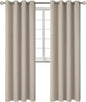 BGment Room Darkening Curtains 108 Inches Long - Grommet Thermal Insulated Drapes Window Treatment Curtains for Bedroom, 2 Panels, 52 x 108 Inch, Camel