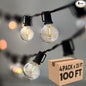 Lampat String Lights, LED 100 Light Bulbs, 100Ft G40 Globe String Lights with Bulbs-UL Listd for Indoor/Outdoor Commercial Decor