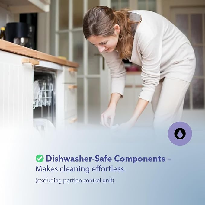 Automatic Dog & Cat Food Feeder with Water Dispenser – Smart Pet Feeder with Portion Control, OLED Display, Anti Jam Design, Battery Operated Dispenser for Medium/Large Pets - Black-Mewly Pet