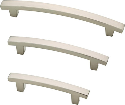 Franklin Brass (10-Pack) – Brushed Nickel Cabinet Handles, 3 Inch Hole Center, Pulls for Drawers, Kitchen Cabinet Door, Dressers | Pierce