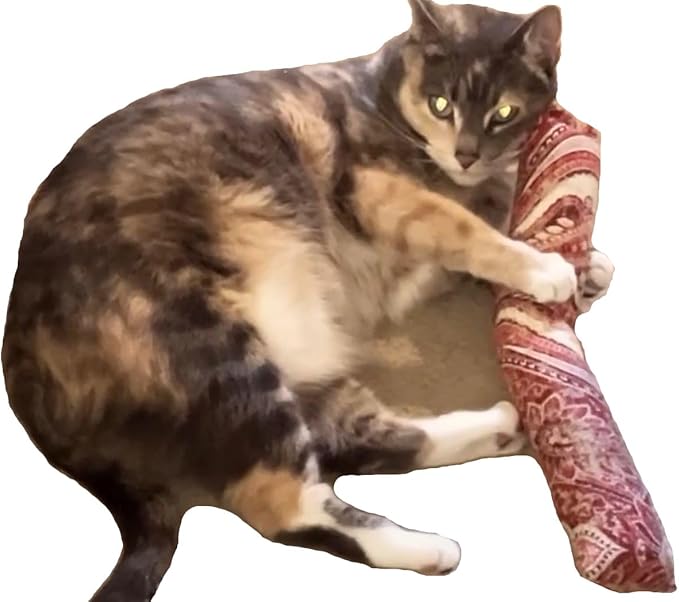 15" Catnip Cat Kicker Toys/Kitty Kick Sticks/Cat-Nip Kick Sticks (Ruby Red) (Kickers Filled with 1 oz Premium Canadian Catnip)-Mewly Pet