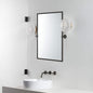 TEHOME Pivot Tilting Bathroom Vanty Mirror Rectangle Oil Rubbed Bronze Metal Framed Beveled Wall Mirror, Overall 23.9 x 30 inches (Mirrror 20 x 30 inches)