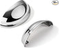 khtumeware 10 Pack 2-1/2" Drawer Pulls Polished Chrome Cabinet Cup Pulls Kitchen Hardware Cabinet Handles Drawer Handles Knobs 2.5 inch Hole Center