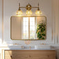 ANDY STAR Brushed Gold Mirror 40''X30'', Gold Bathroom Mirror Rounded Rectangle in SUS304 Anti-Rust Tube Metal Frame, Wall Mounted Horizontal/Vertical 1’’ Deep