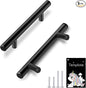 HBL' 5 Pack | 3 Inch Center to Center Matte Black Cabinet Pulls Kitchen Cabinet Handles,Made of Stainless Steel,Ideal for Cabinet,Drawer,Cupboard and Wardrobe.