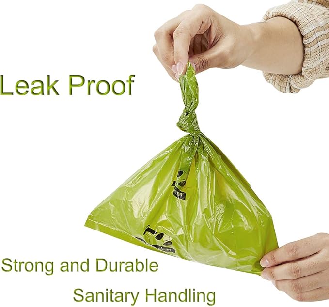 ECO-CLEAN Dog Poop Bags, 24 Rolls/360 Bags with Dispenser, Dog Waste Bags, Unscented, Leak-Proof, Easy Tear-Off-Mewly Pet