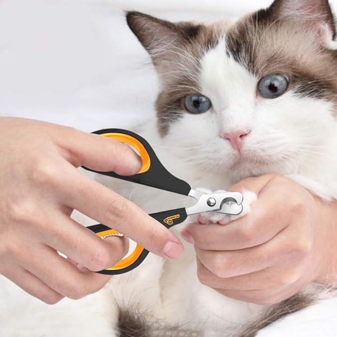 Cat Nail Clipper - Professional Cat Claw trimmer & Cat Claw Clipper - Cat Nail Trimmers Suits All Small Animals such as Dogs, Cats, Puppies, Kittens, Birds, Hedgehogs, ferrets, rabbits, hamsters ..-Mewly Pet