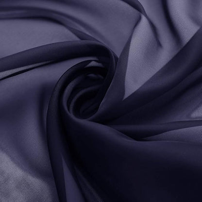 NICETOWN Scarf Sheer Curtain 216 Length - Window Topper Valance Voile Panel Classic for Sons/Boys/Seniors Room (60 Wide by 216 Long inches, 1 Piece, Dark Blue)