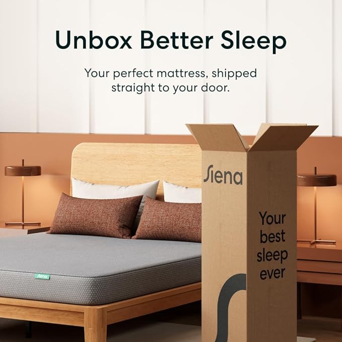 Siena 6" Full Foam Mattress - Medium Firm - 180 Night Trial - Premium Pressure-Relieving Layers - 10 Year Warranty - Mattress in a Box - CertiPUR-US Certified