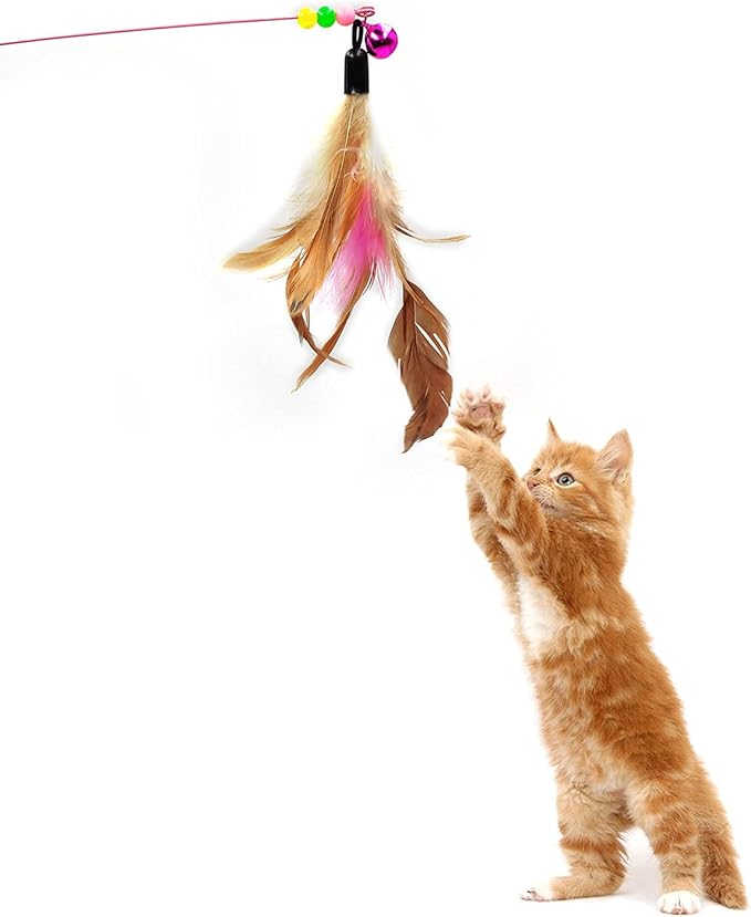 iCAGY Cat Tunnel for Indoor Cats Interactive, Rabbit Tunnel Toys, Pet Toys Play Tunnels for Cats Kittens Rabbits Puppies Crinkle Collapsible Pop Up Royal Blue 20"-Mewly Pet