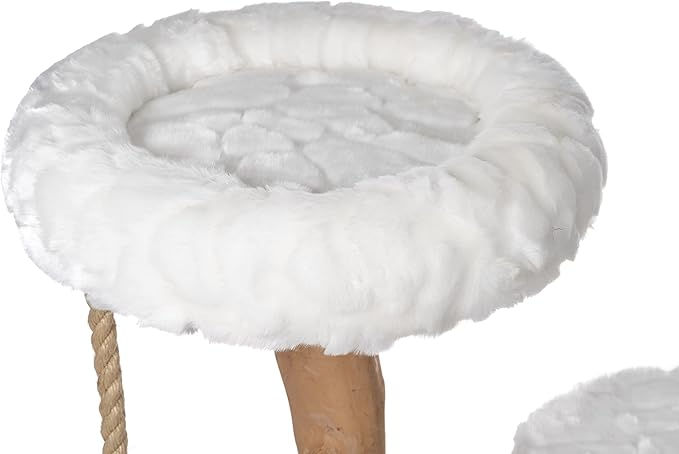 Mau Lifestyle Luxury Cat Tree: Modern Cat Condo & Luxury Wood Cat Tower; Natural Branch Scratching Tree & Cat Condo; Cat Gifts by Mau-Mewly Pet