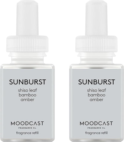 Pura & Moodcast Home Scent Refill - Smart Home Air Diffuser - Up to 120-Hours of Luxury Fragrance per Refill - Spring & Summer Fragrance - 2 Pack, Sunburst