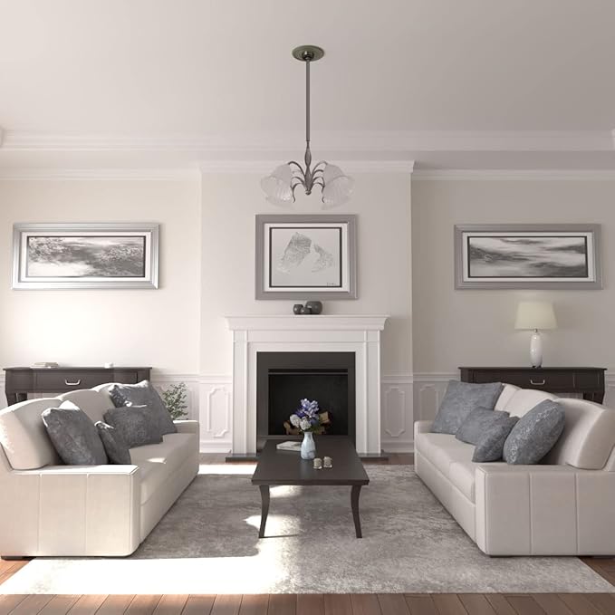 Ekena Millwork CM12BRPTF 12 1/2"OD X 3 7/8"ID X 3/4"P Bradford Ceiling Medallion Fits Canopies Up to 6 5/8", Painted Turtle