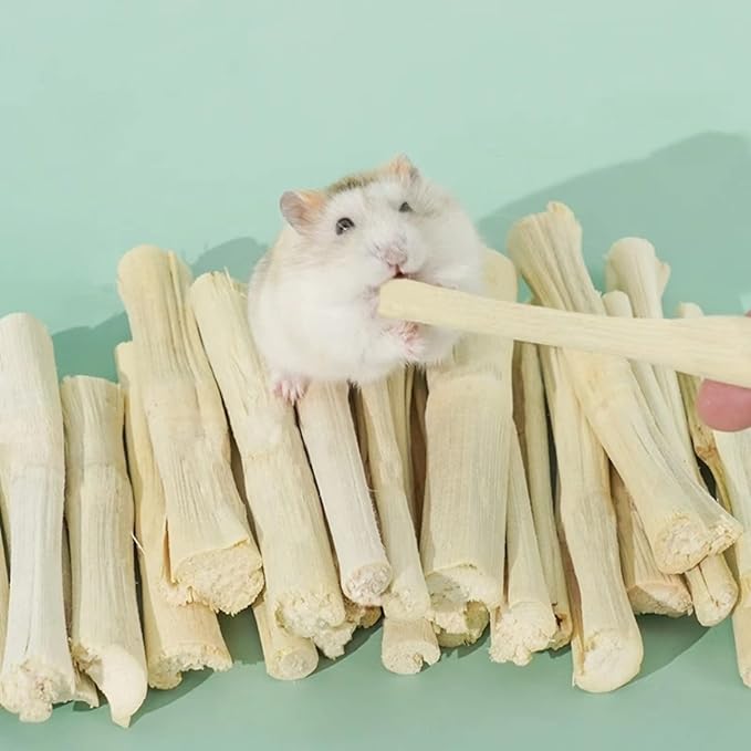 300g Snacks Sweet Bamboo Chew Toy for Rabbits Chew Sticks for Hamster Chinchilla Guinea Pig,Molar Treats Snack for Small Animals-Mewly Pet