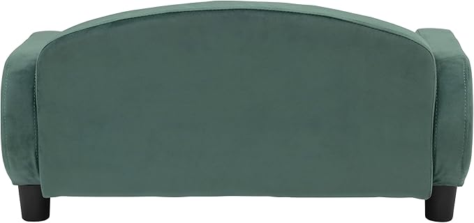 Paws & Purrs Cat Sofa Bed, Pet Couch for Indoor Cats Elevated Cat Beds with Removable Washable Mattress Cover for Kitten, Puppy or Small Animal- 31.5" Wide, Teal-Mewly Pet