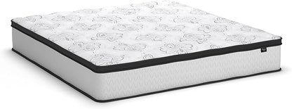 Ashley Chime King Mattress Hybrid 12 Inch Firm Memory Foam for Pressure Relief, Mattress In a Box with Cooling Gel, Fiberglass Free