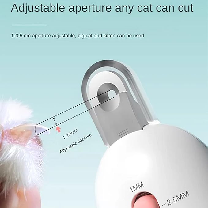Celery Pets Nail Clippers, Adjustable Claw Clippers for Cats, Round-Hole Trimmer with Dust Storage, Safe Pet Claw Clipper Grooming Tool, Adjustable Nail Cutter for Small Large Cat/Dog (2*Pink)-Mewly Pet