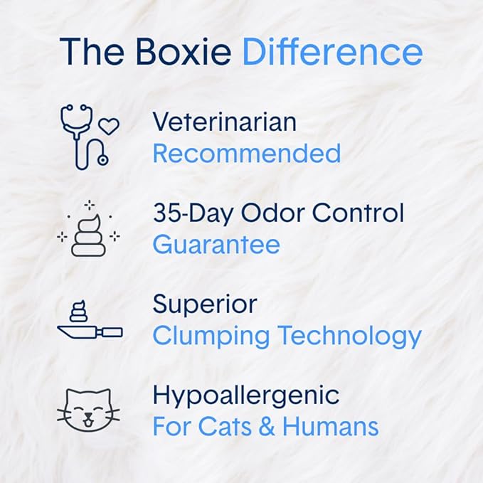 Boxie Extra Strength Cat Litter, Lightweight 35-Day Odor Control, Clumping, 11.5lb-Mewly Pet