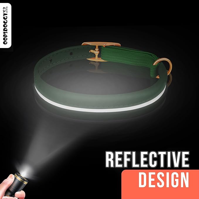 OOPSDOGGY Rolled Leather Cat Collar with Bell - Reflective Kitten Collar with Safety Elastic Strap - Adjustable Small Pet Collars for Boy Girl Cats (Denim)-Mewly Pet