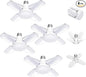 4Pack LED Garage Light Bulb,Mini 50W LED Garage Ceiling Lights 4 Adjustable Panels,5000Lumen Garage LED Light Bulb,E26 6500K Daylight LED Shop Lights for Garage,Kitchen,Indoor,Attic Light